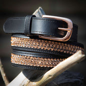 Harry's Horse Cintura Leder Crystal Nero/Oro rosa