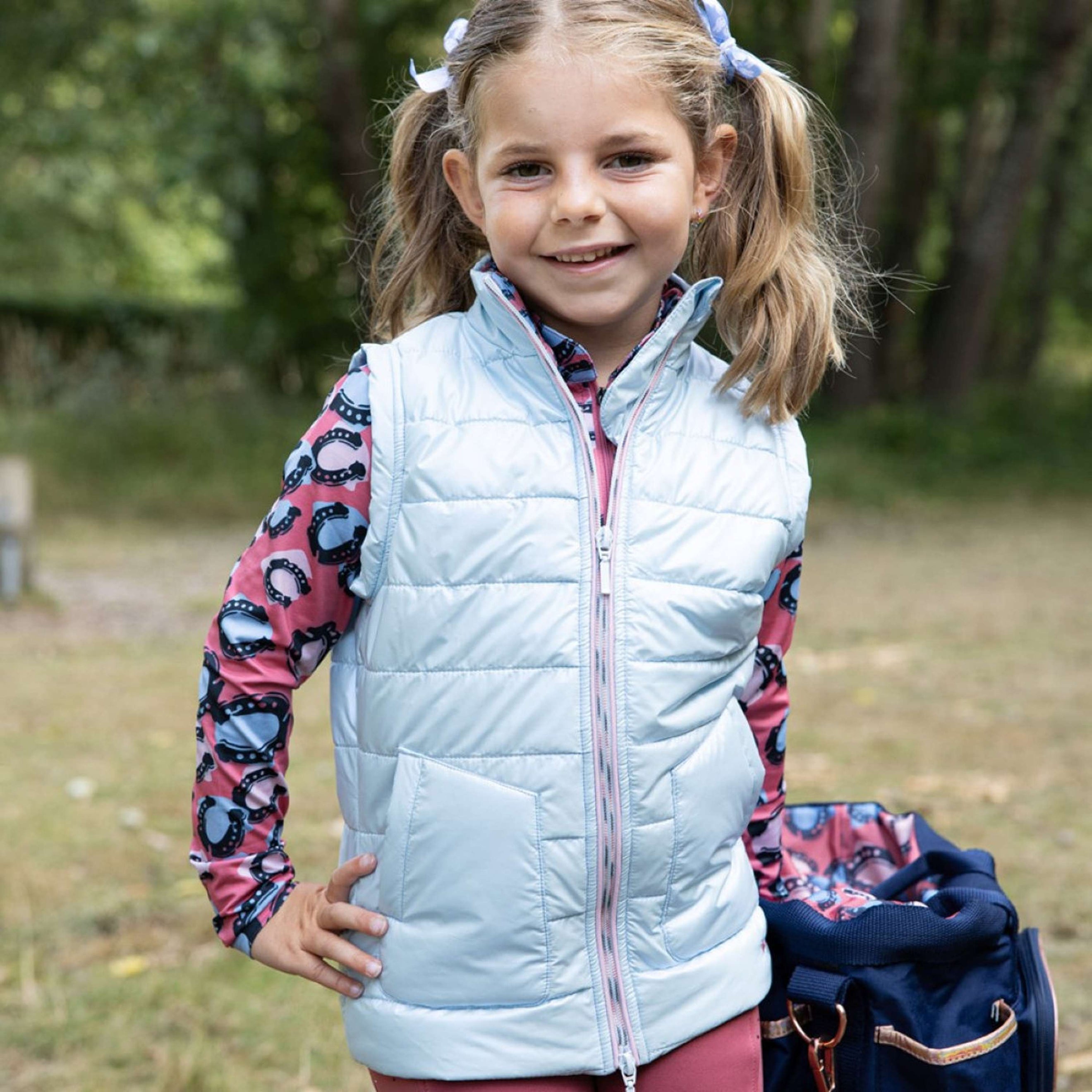 Harry's Horse Gilet Diva Mauvewood Faded-Denim Harry's Horse Gilet Diva Mauvewood Faded-Denim