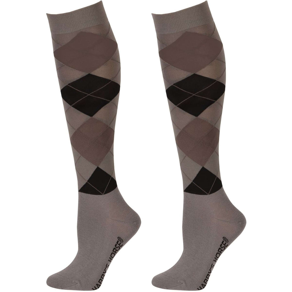 Harry's Horse Calze da Equitazione Arygle Grigio