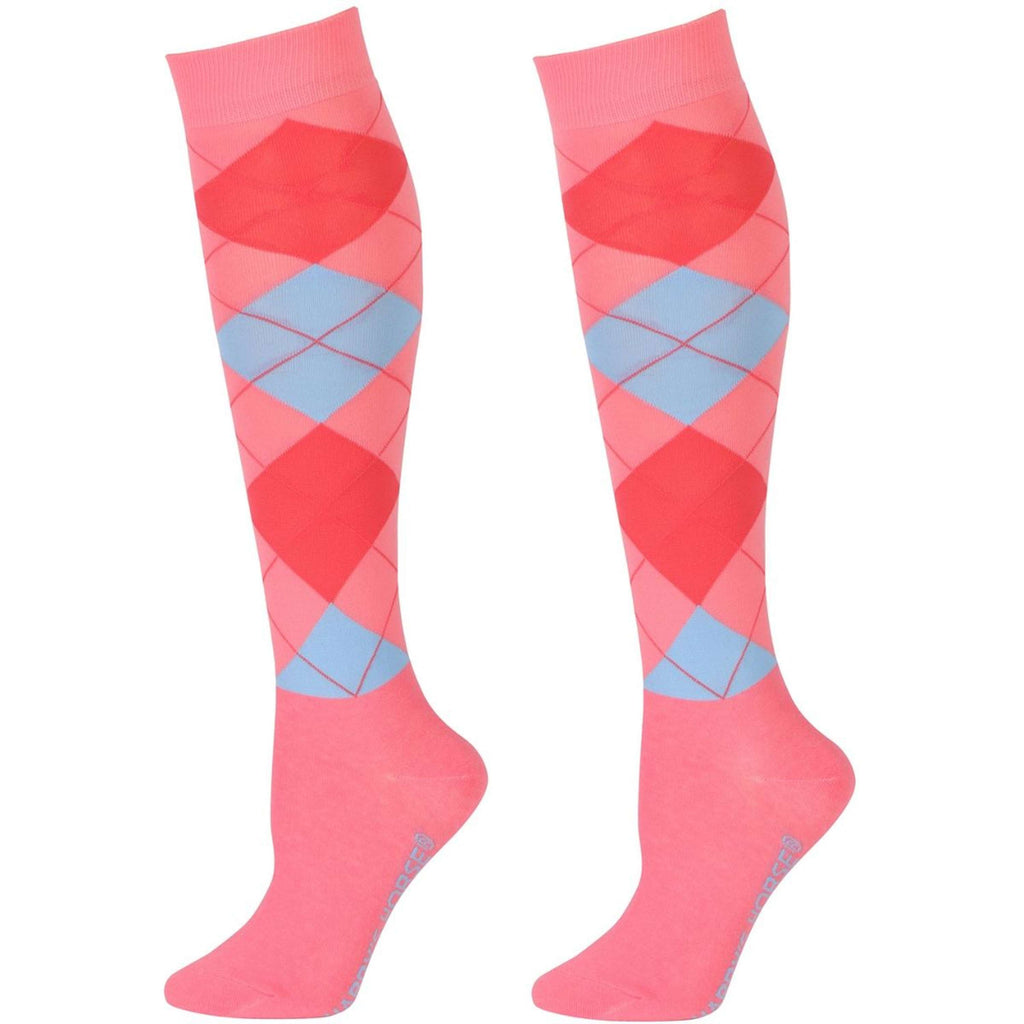 Harry's Horse Calze da Equitazione Arygle Rosa