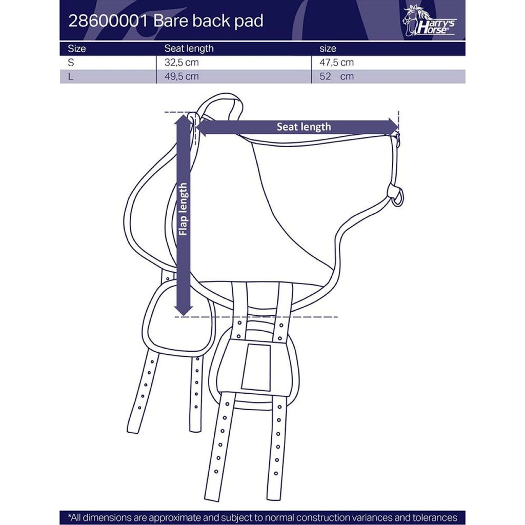 Harry's Horse Bareback Pad Grigio