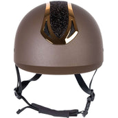Harry's Horse Casco da equitazione Pro F2 Marrone/Oro
