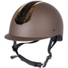 Harry's Horse Casco da equitazione Pro F2 Marrone/Oro
