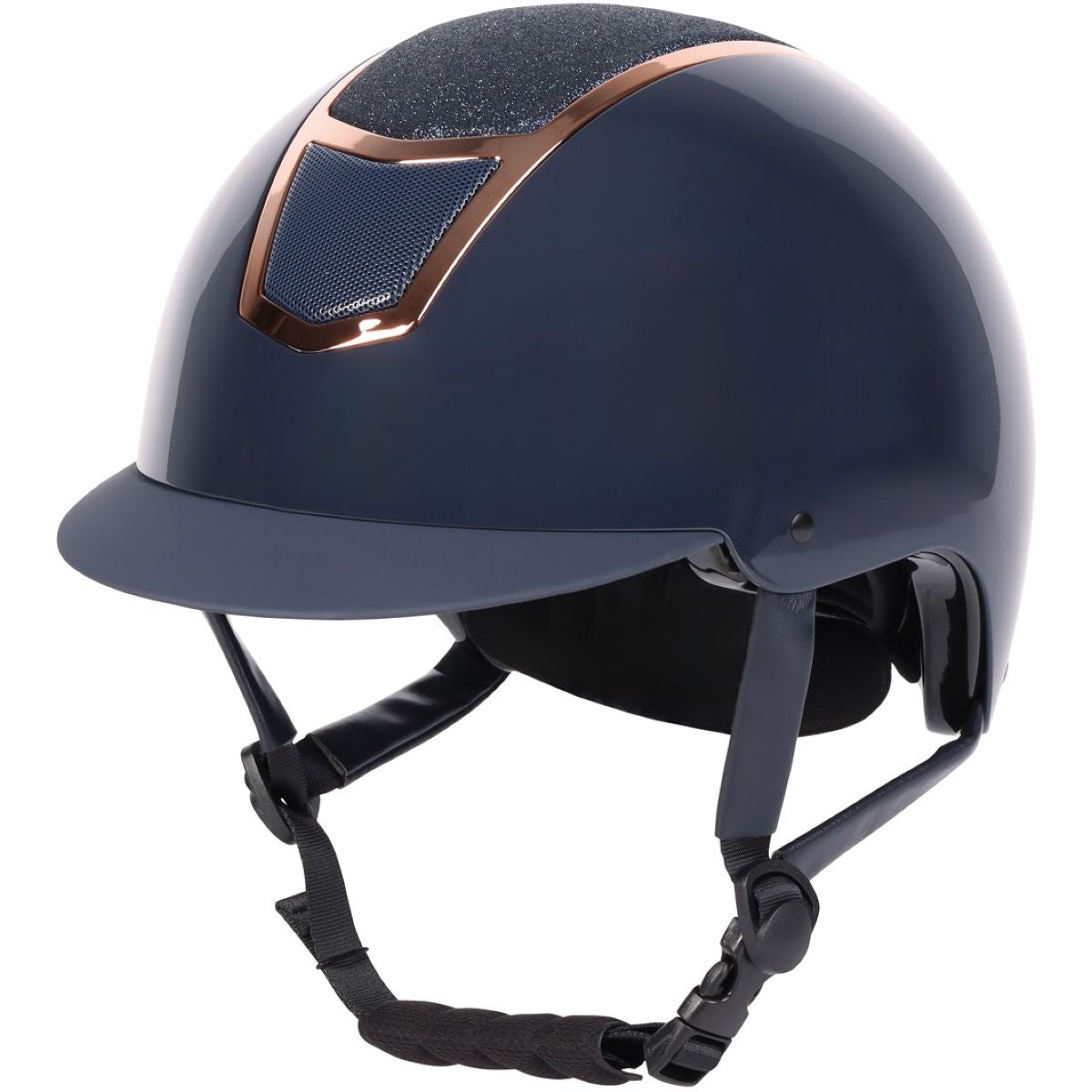 Harry's Horse Casco di Sicurezza Matterhorn Sparkle Navy/Rosegold