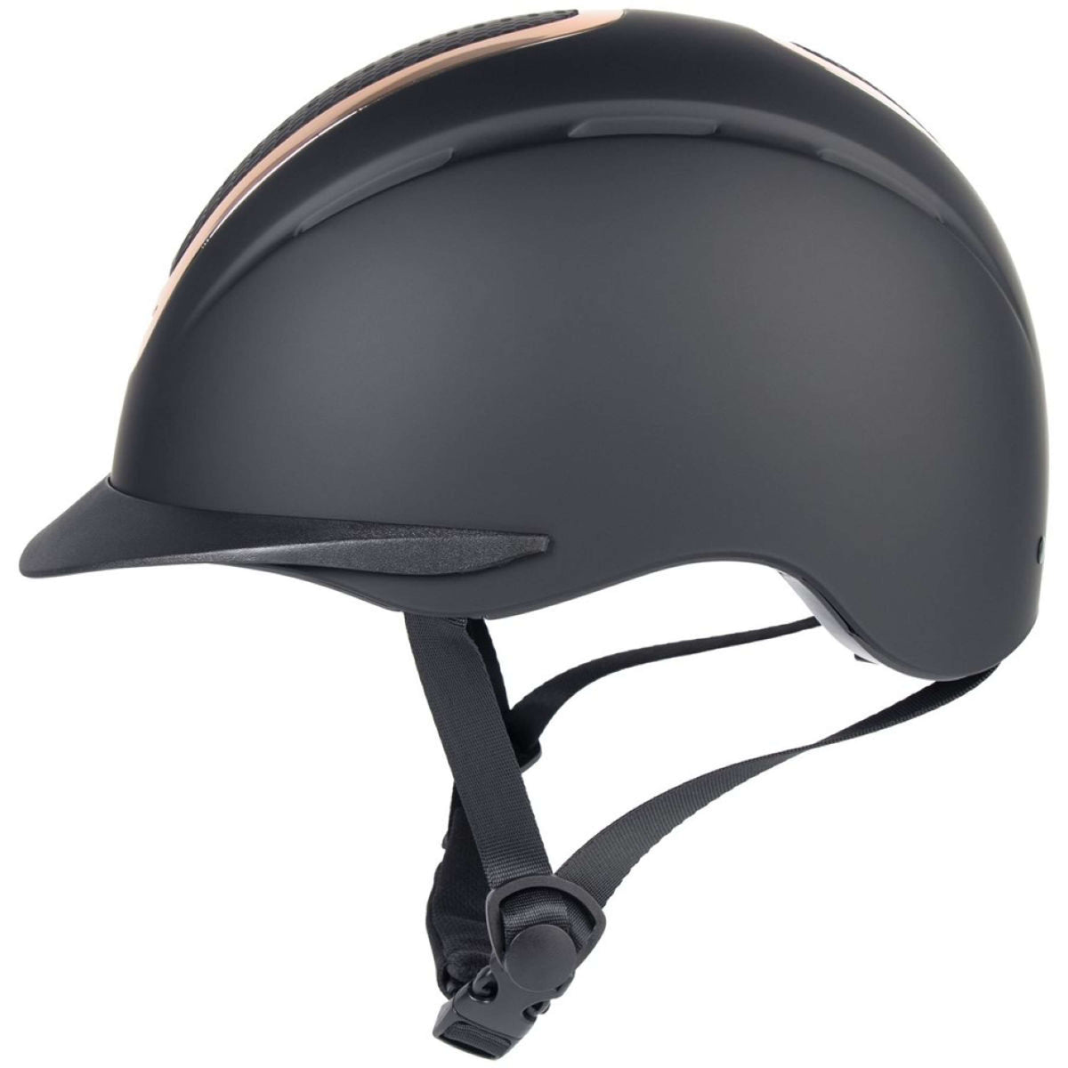 Harry's Horse Casco da equitazione Mont Denali II Nero/Oro rosa