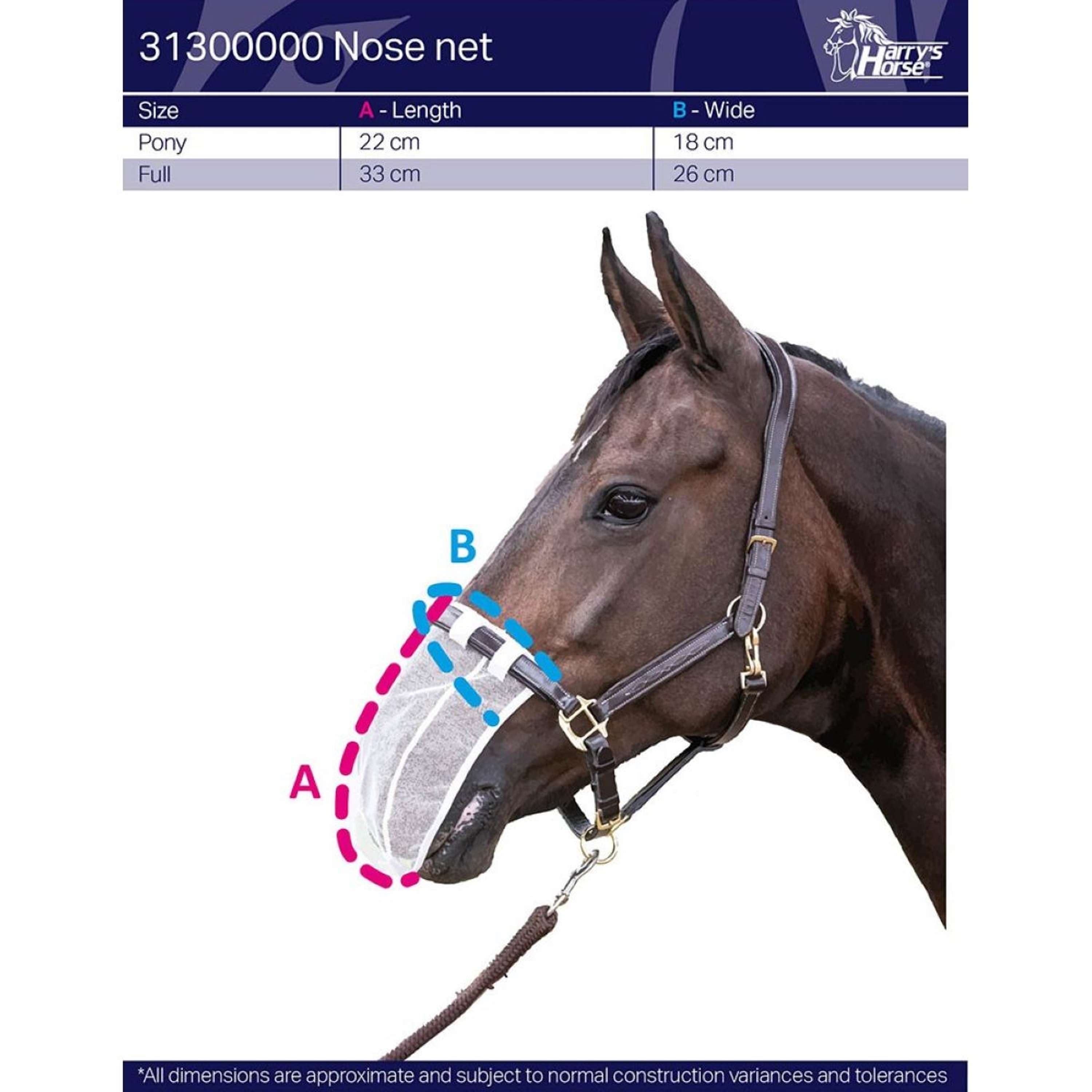 Harry's Horse Protettore Nasale Nose Net Nero