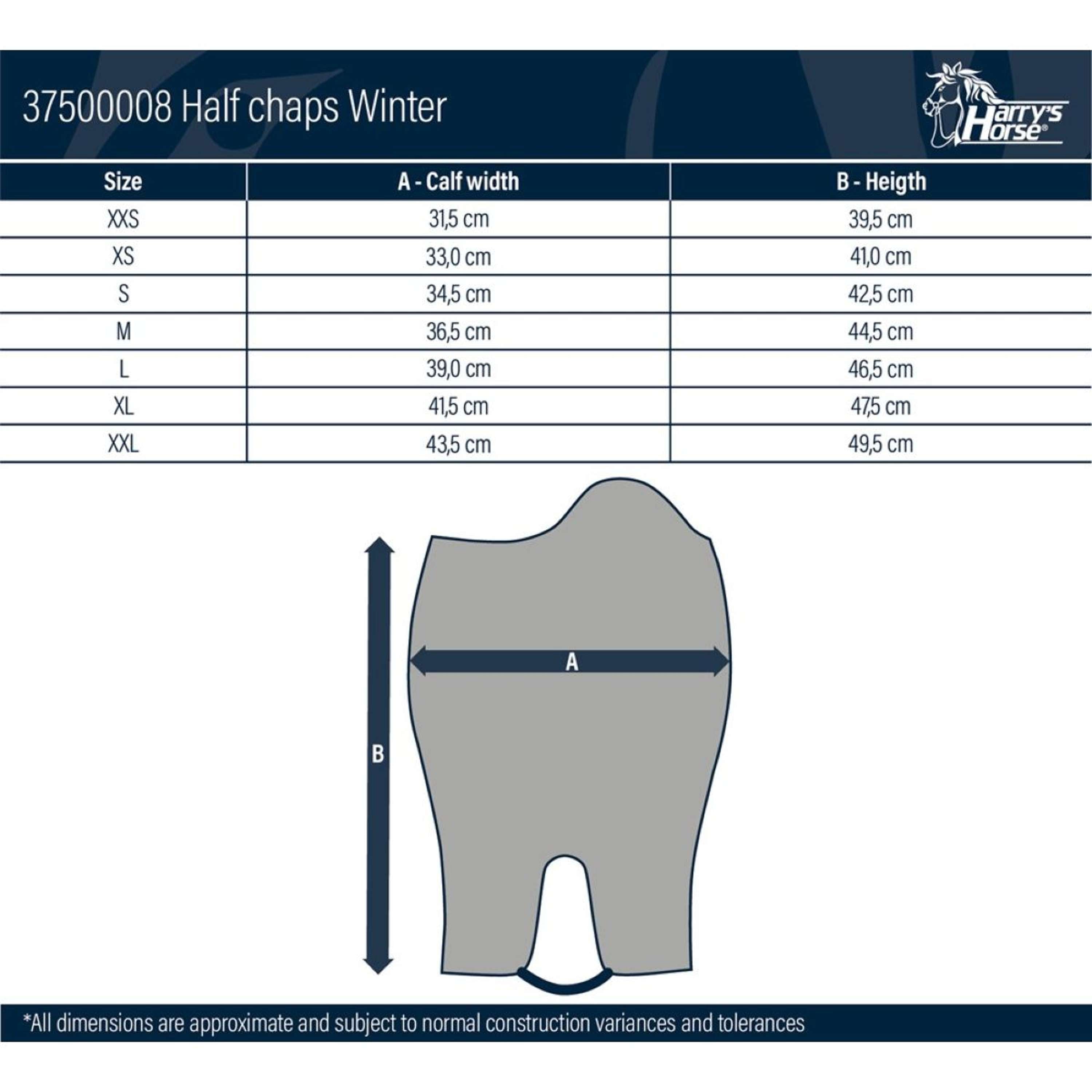 Harry's Horse Minichaps Winter Nero