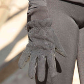Harry's Horse Guanti da Equitazione Fleece Waterproof Hipora Nero