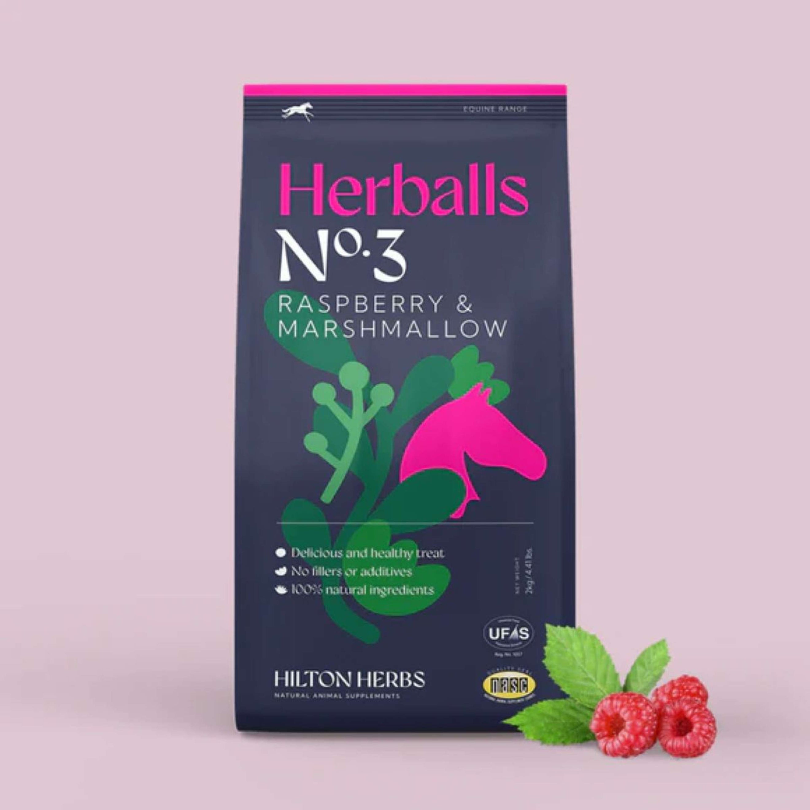 Hilton Herbs Herballs No3 Marshmallow & Raspberry Hilton Herbs Herballs No3 Marshmallow & Raspberry