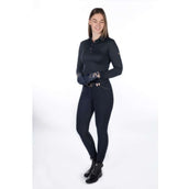 HKM Pantaloni da Equitazione Blu scuro/oro rosa