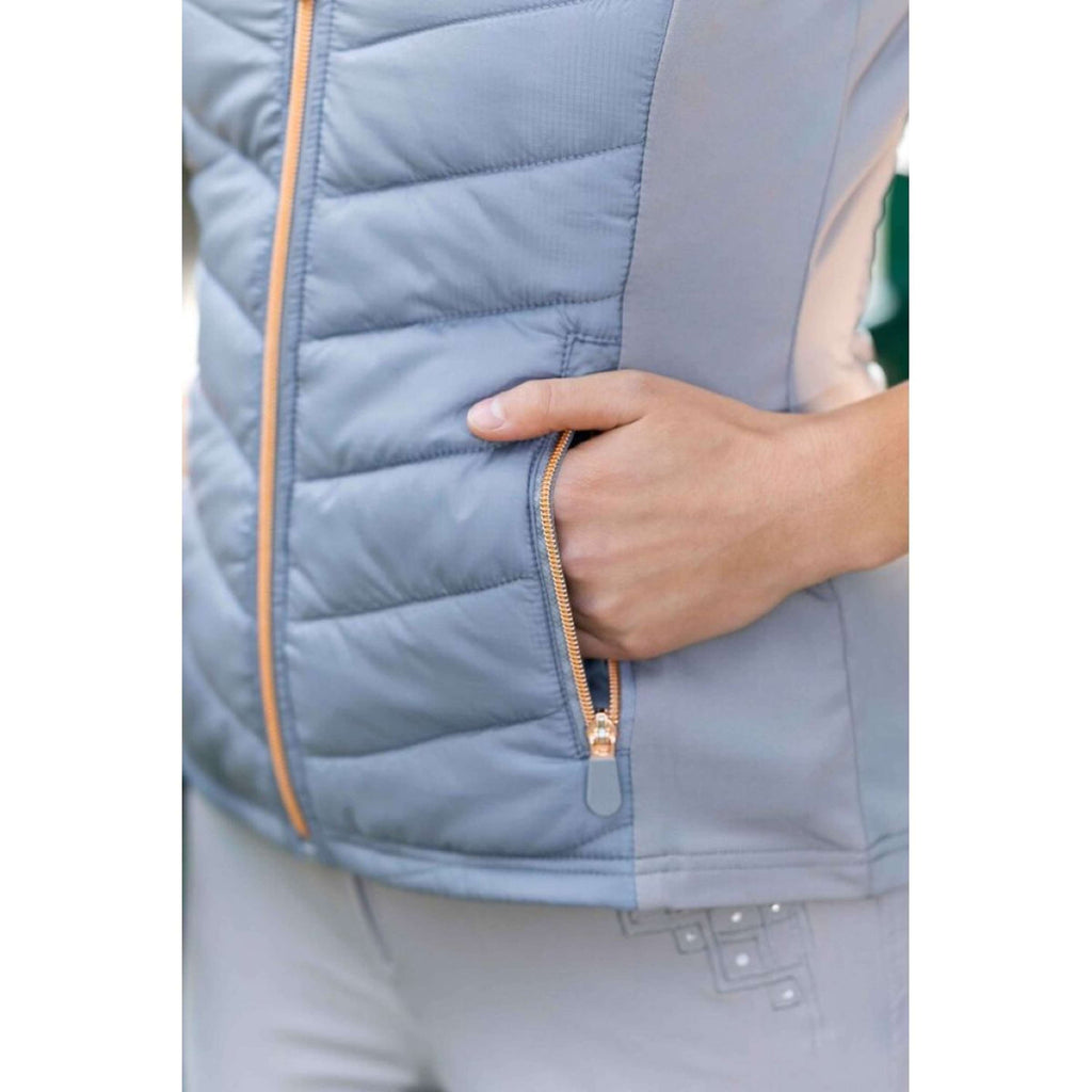 HKM Gilet Basel Grigio/Oro rosa