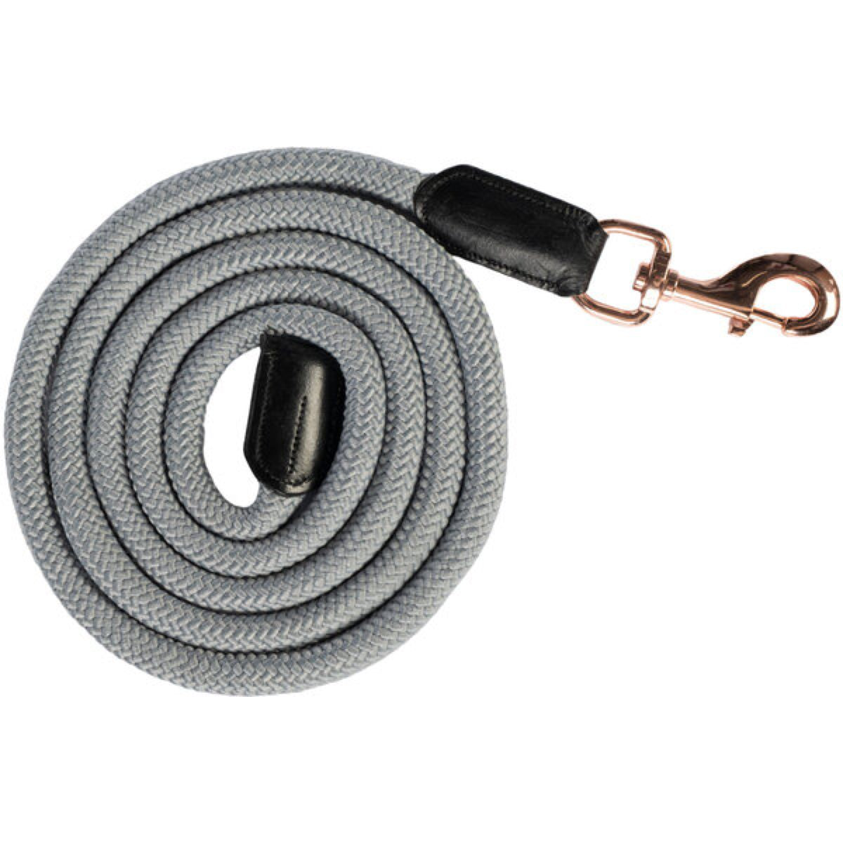 HKM Corda per cavezza Rosegold Glamour Gancio moschettone Grigio/Oro rosa