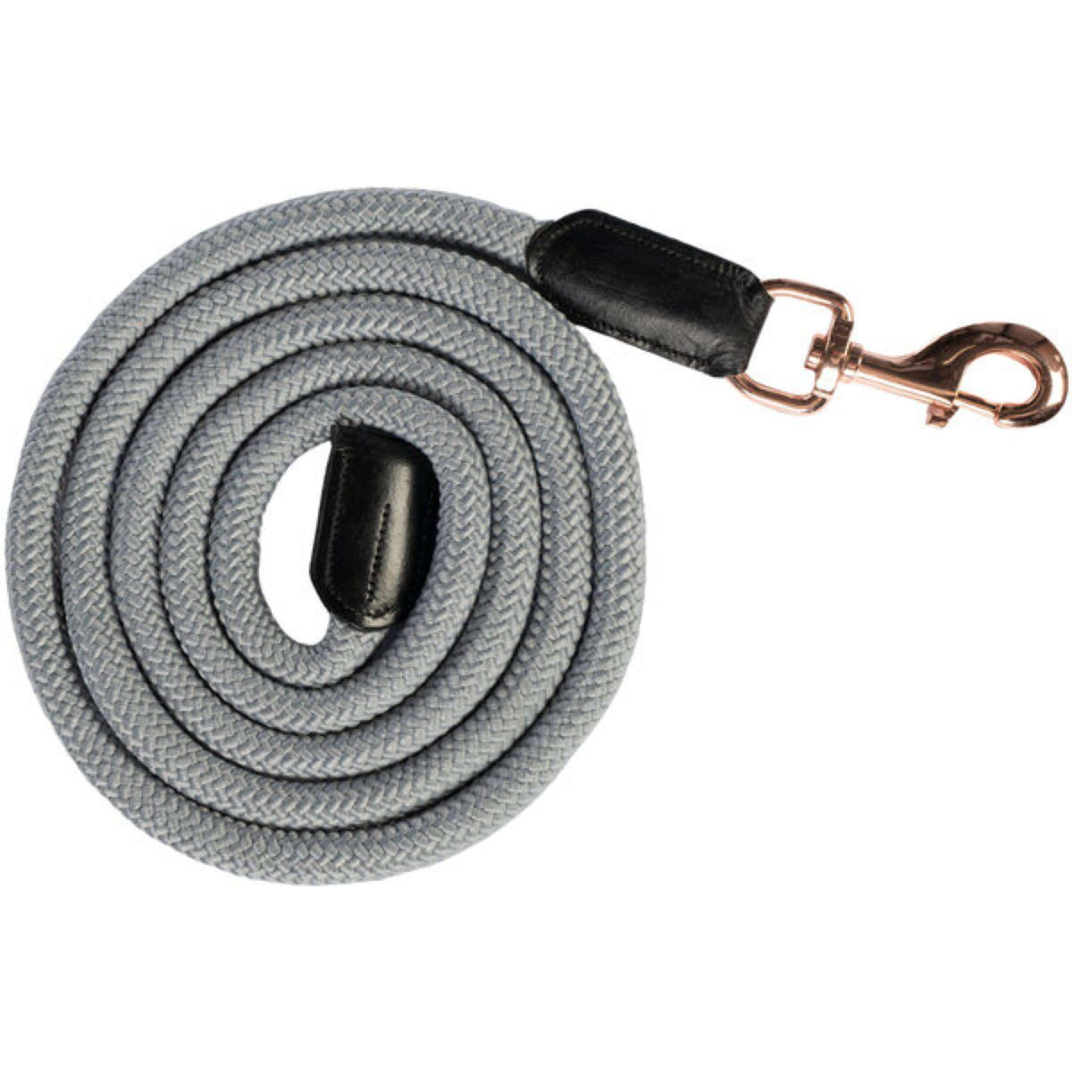 HKM Corda per cavezza Rosegold Glamour Gancio moschettone Grigio/Oro rosa