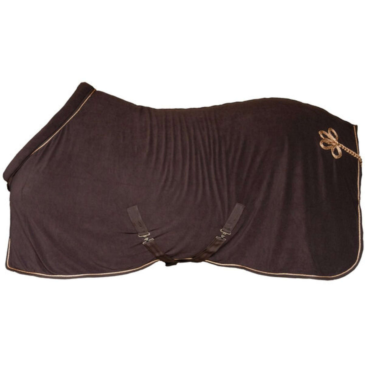 HKM Coperta antisudore Rosegold Glamour Marrone/Oro rosa