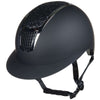 HKM Casco da equitazione Nero Argento