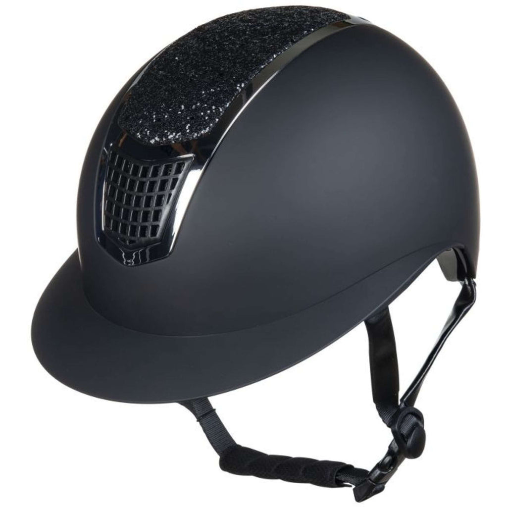 HKM Casco da equitazione Nero Argento