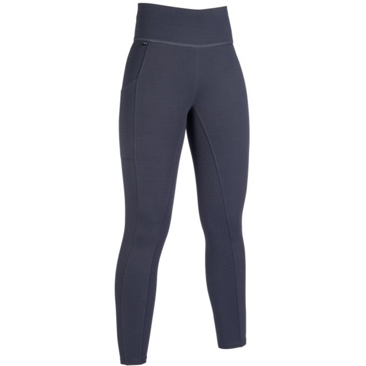 HKM Leggings da Equitazione Cosy Full Grip Grigio scuro