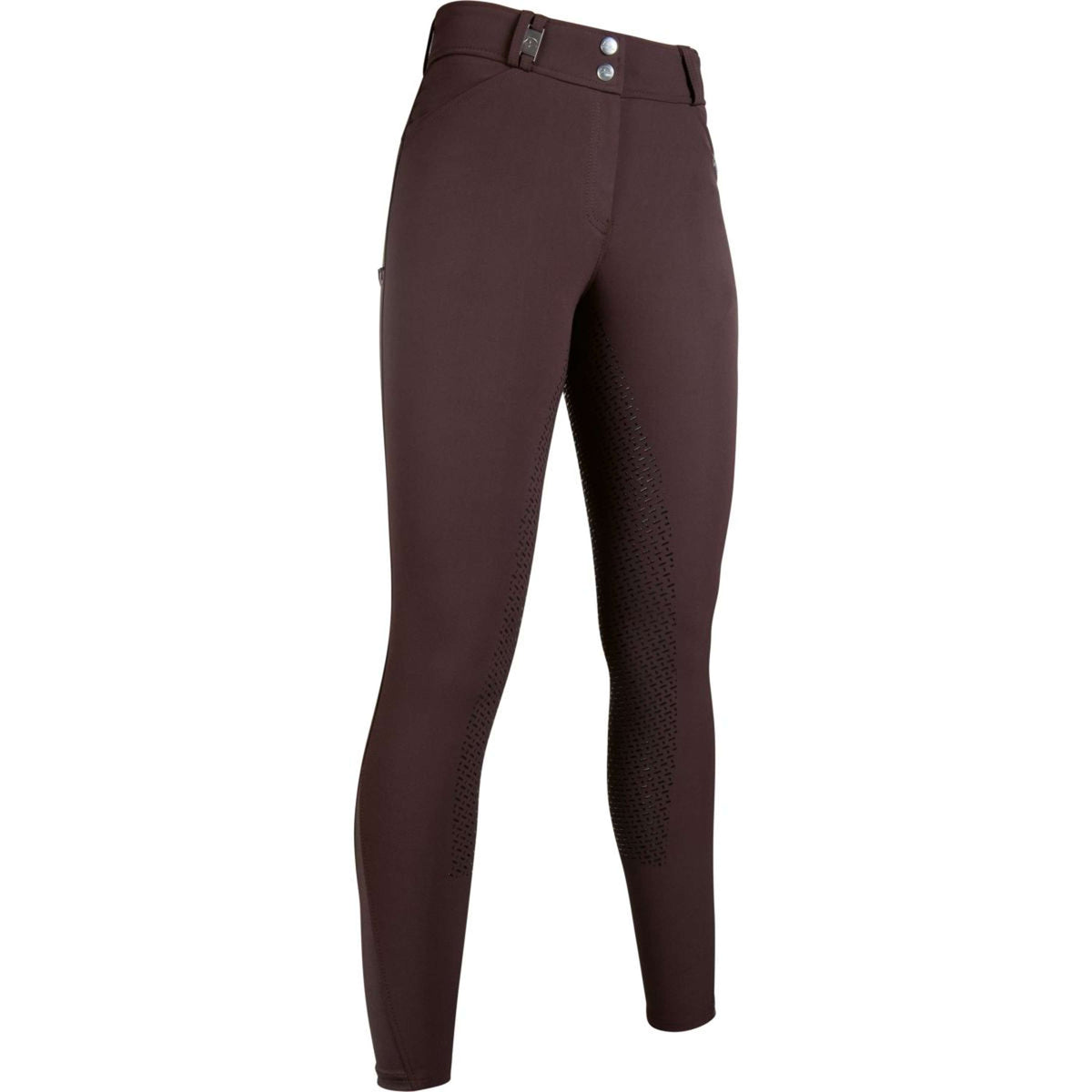 HKM Pantaloni da Equitazione Monaco Crystal Marrone scuro
