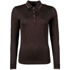 HKM Poloshirt Rosegold Glamour Longsleeve Marrone/Oro rosa