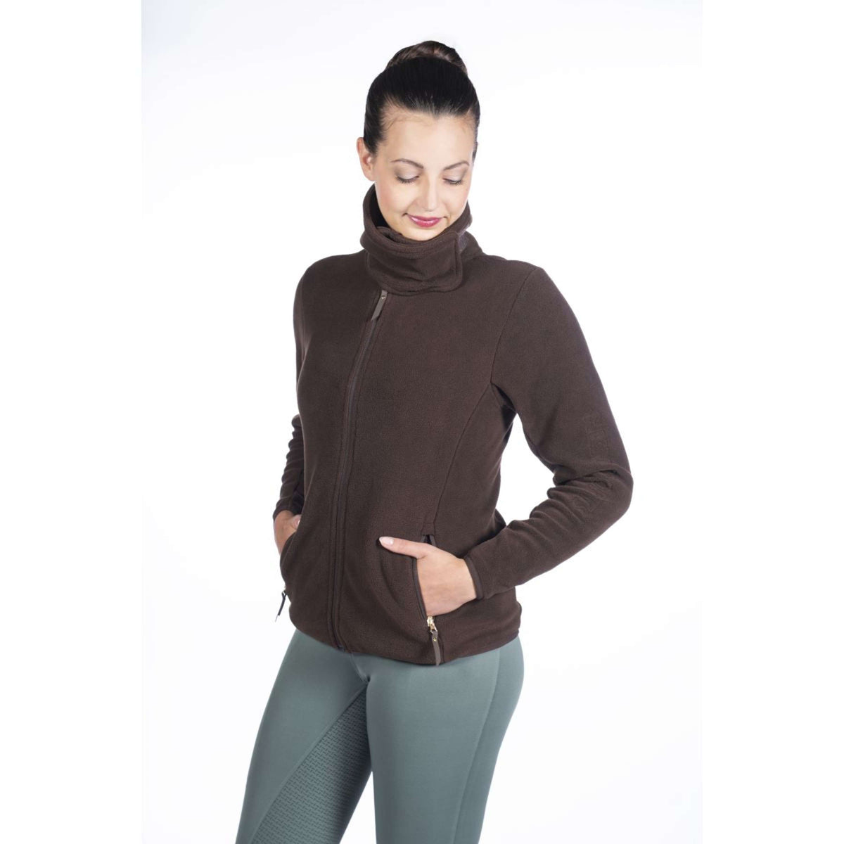 HKM Gilet in Pile Basil Marrone scuro