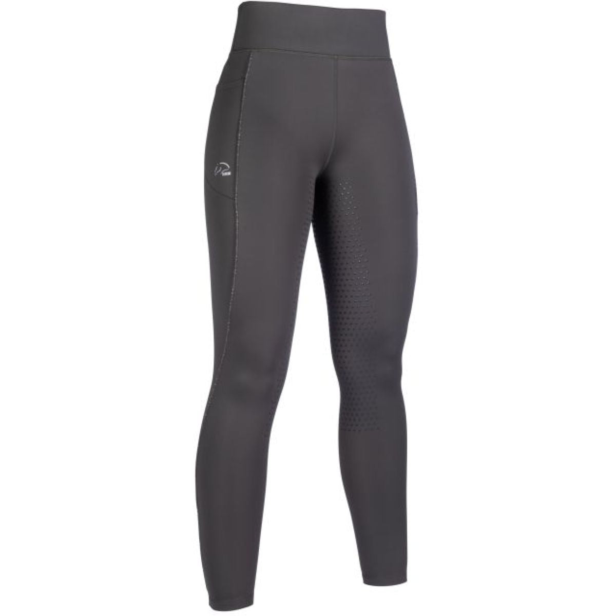 HKM Leggings da Equitazione Alice Full Grip Verde scuro