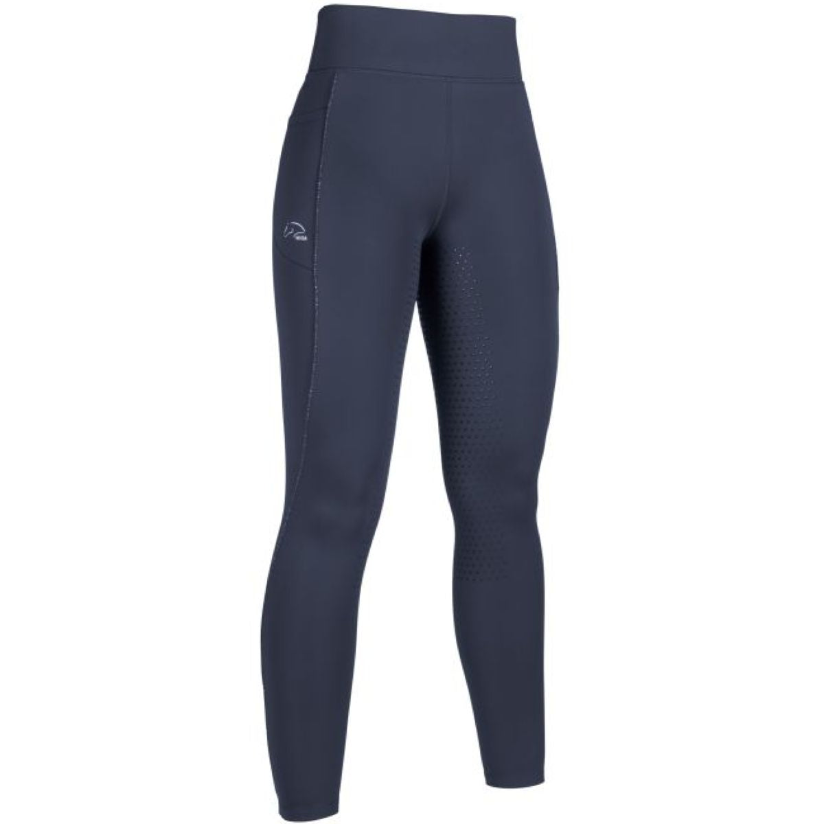 HKM Leggings da Equitazione Alice Full Grip Blu scuro