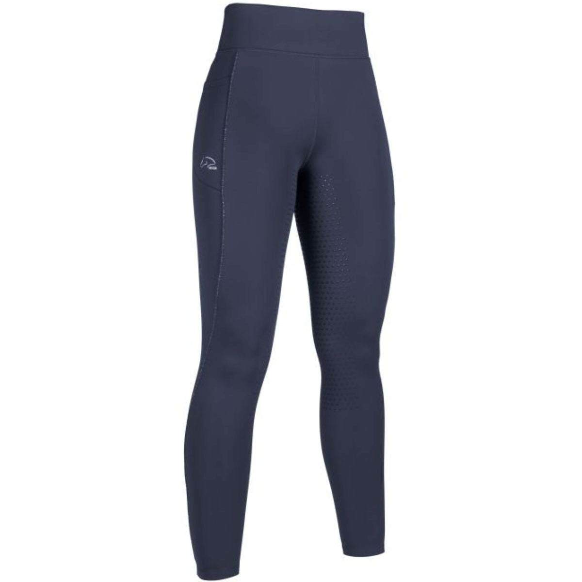 HKM Leggings da Equitazione Alice Full Grip Blu scuro