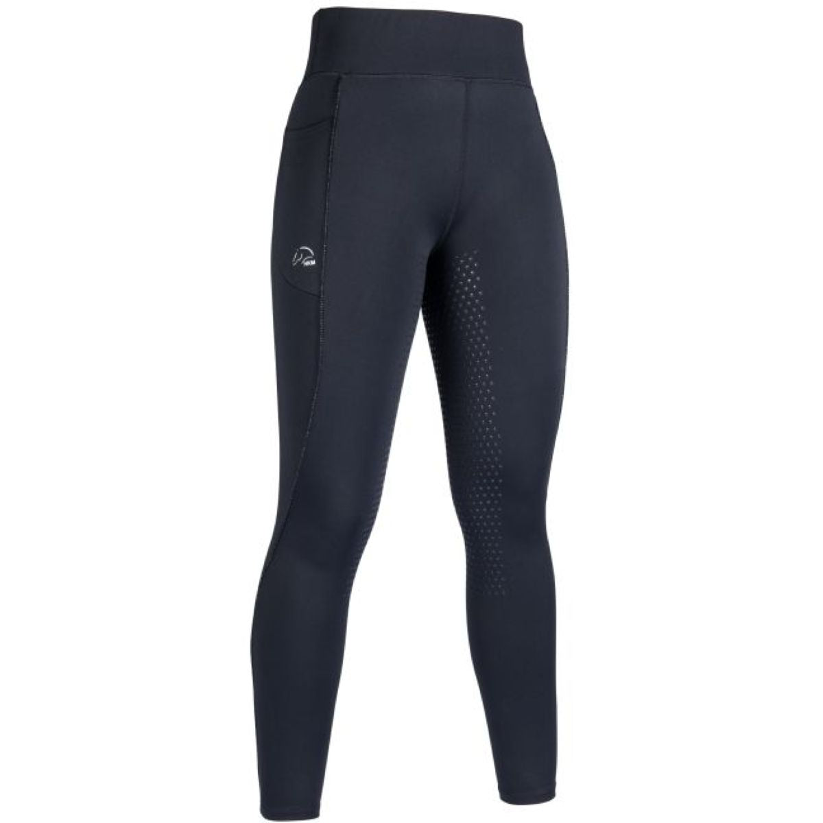 HKM Leggings da Equitazione Alice Full Grip Nero