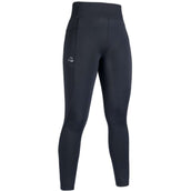 HKM Leggings da Equitazione Alice Full Grip Nero