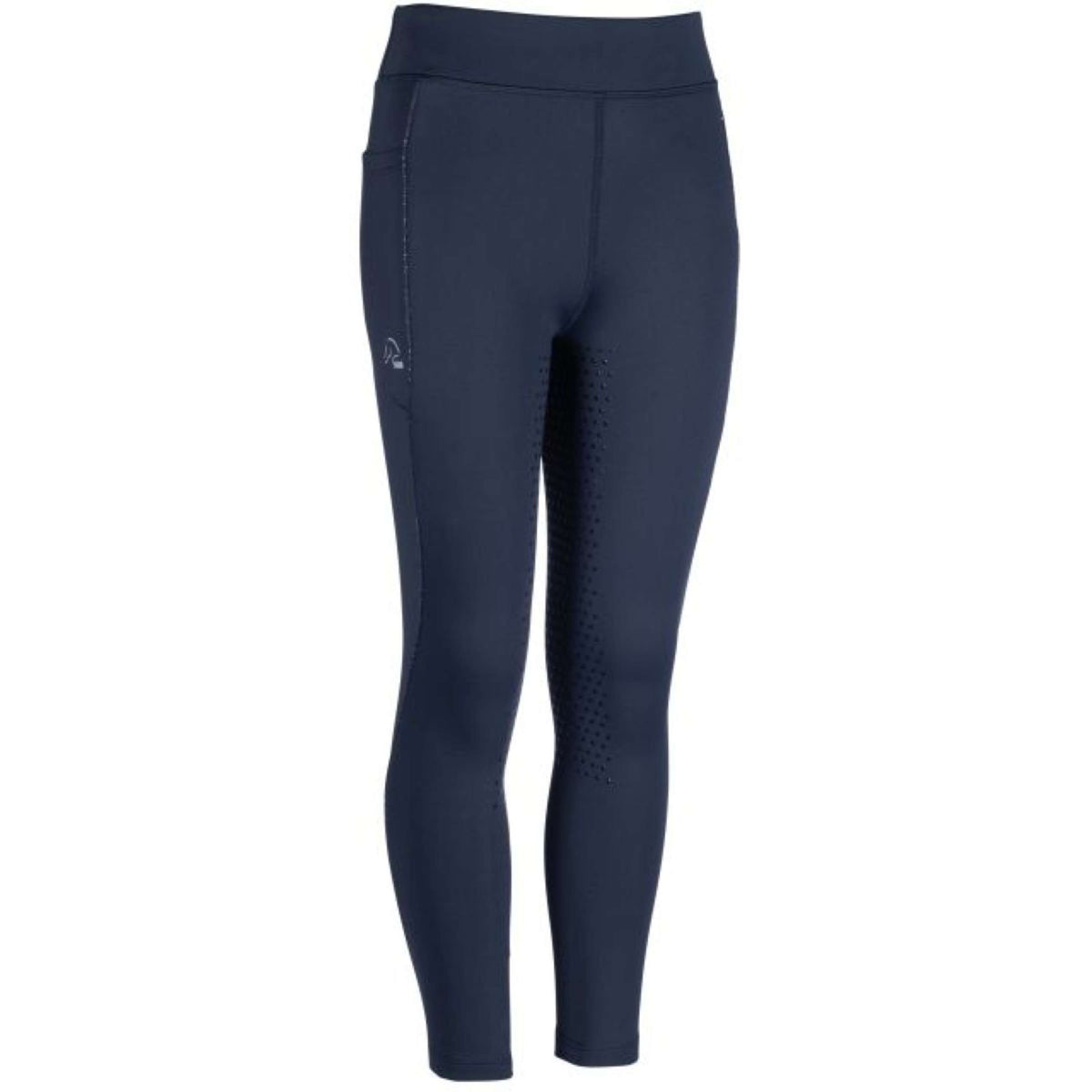 HKM Leggings da Equitazione Alice Kids Full Grip Blu scuro