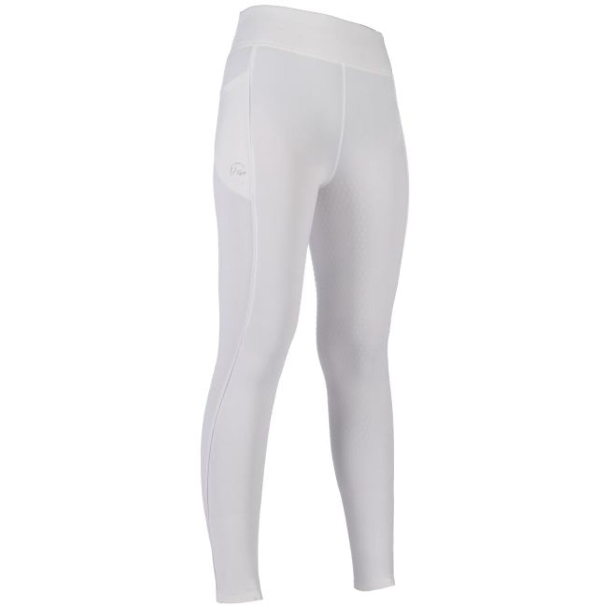 HKM Leggings da Equitazione Alice Kids Full Grip Bianco