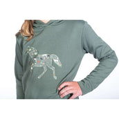 HKM Felpa con cappuccio Judy Verde scuro