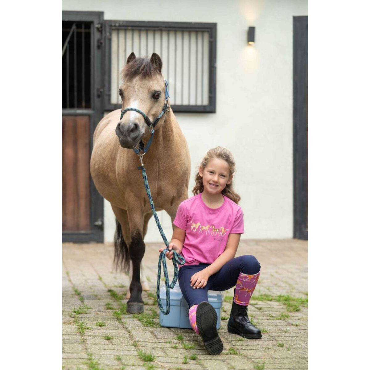 HKM T-Shirt Pony Club Rosa