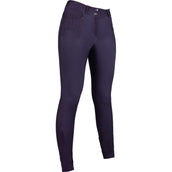 HKM Pantaloni da Equitazione Lavender Bay Full Seat Viola scuro