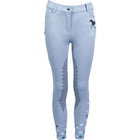 HKM Pantaloni da Equitazione Bria Half Grip Blu fumo