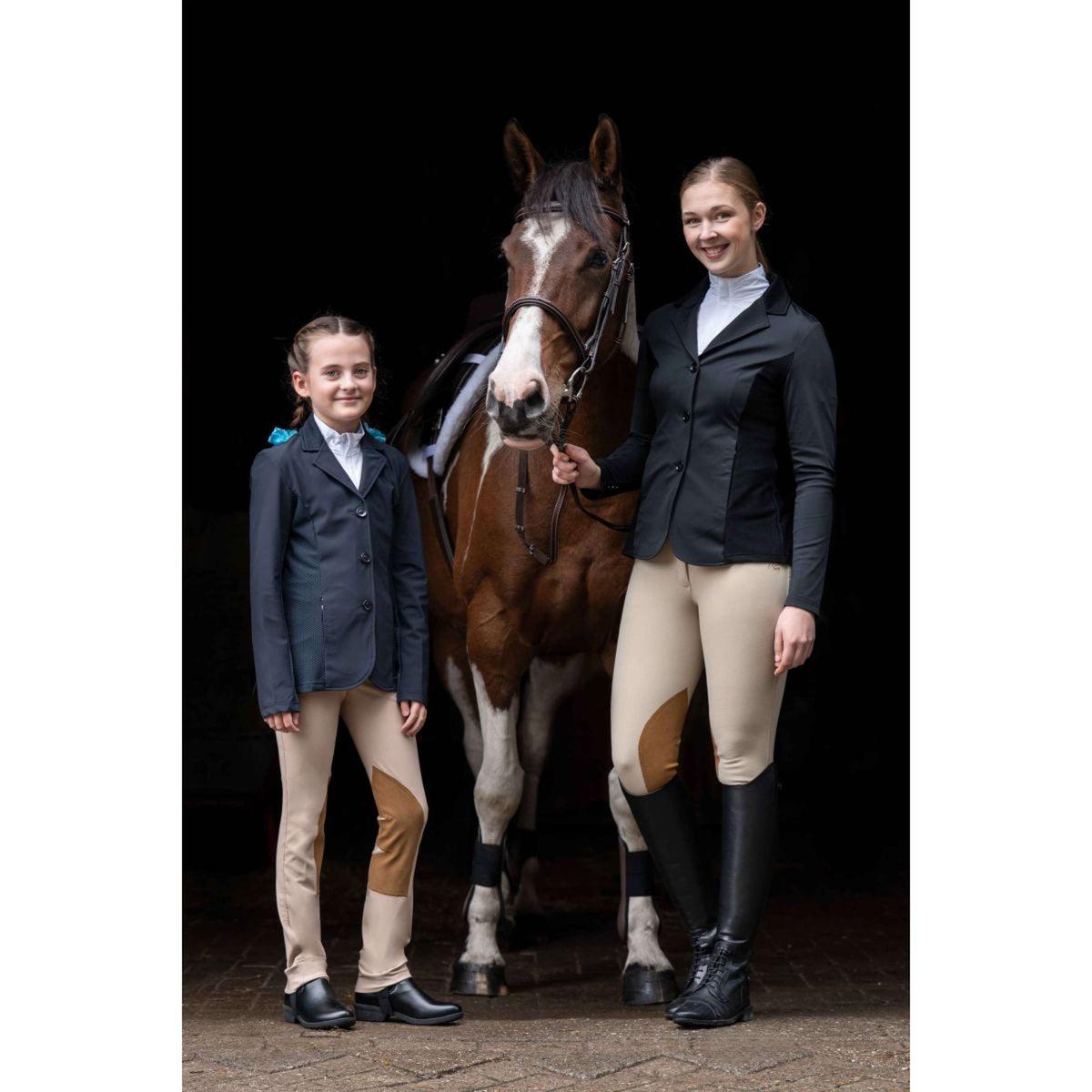 HKM Giacca da Competizione Hunter Kids Blu scuro