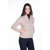 HKM Felpa con cappuccio e zip Yvonne Beige