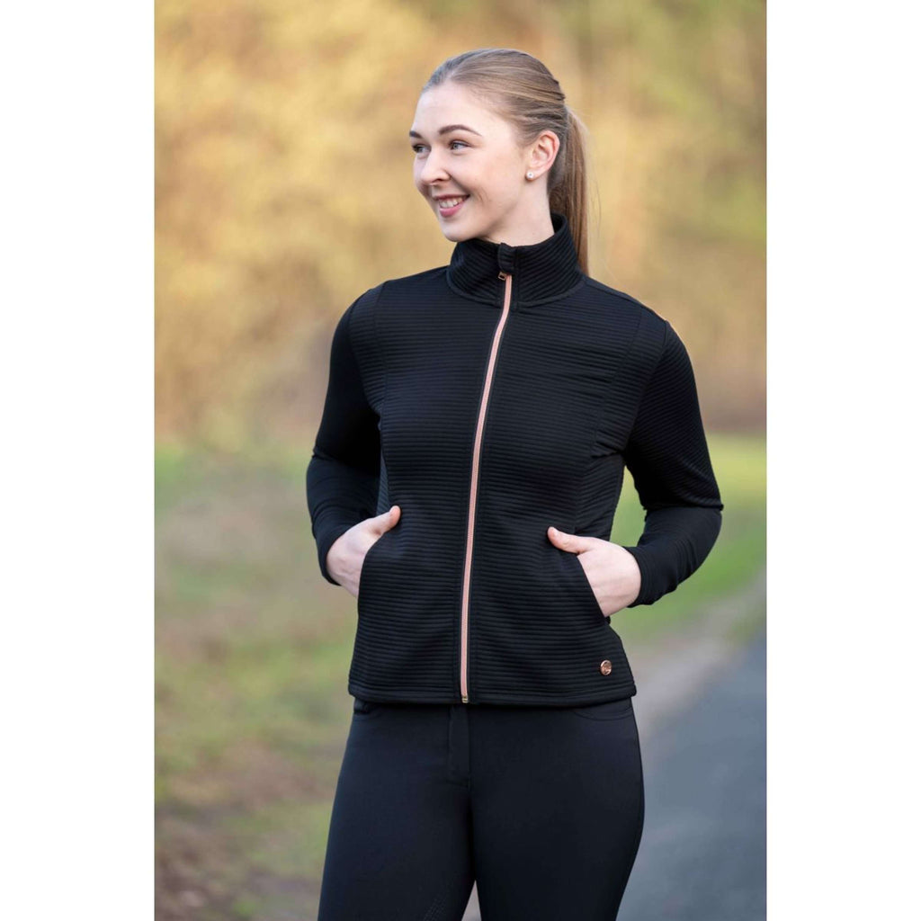 HKM Felpa con cappuccio e zip Yvonne Nero