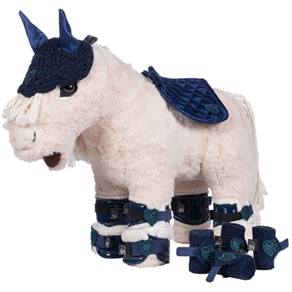 HKM Pony Peluche Riding Starterset Deep Blue