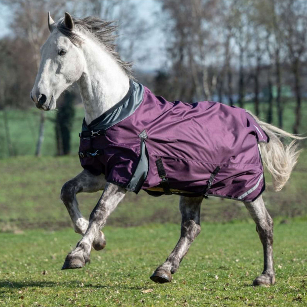 HKM Tappeto da Esterno Liberty 1200D Vino rosso/grigio