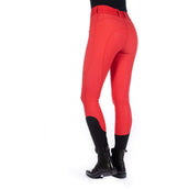 HKM Leggings da Equitazione Aruba Full Grip Rosso