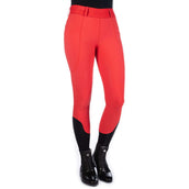 HKM Leggings da Equitazione Aruba Full Grip Rosso