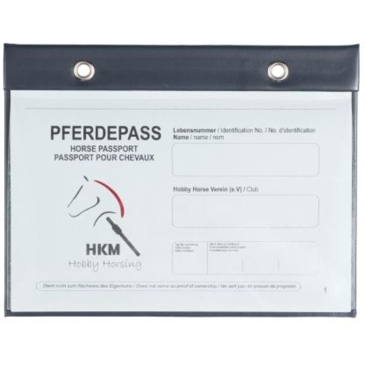 HKM Portapassaporto Hobby Horsing Blu scuro