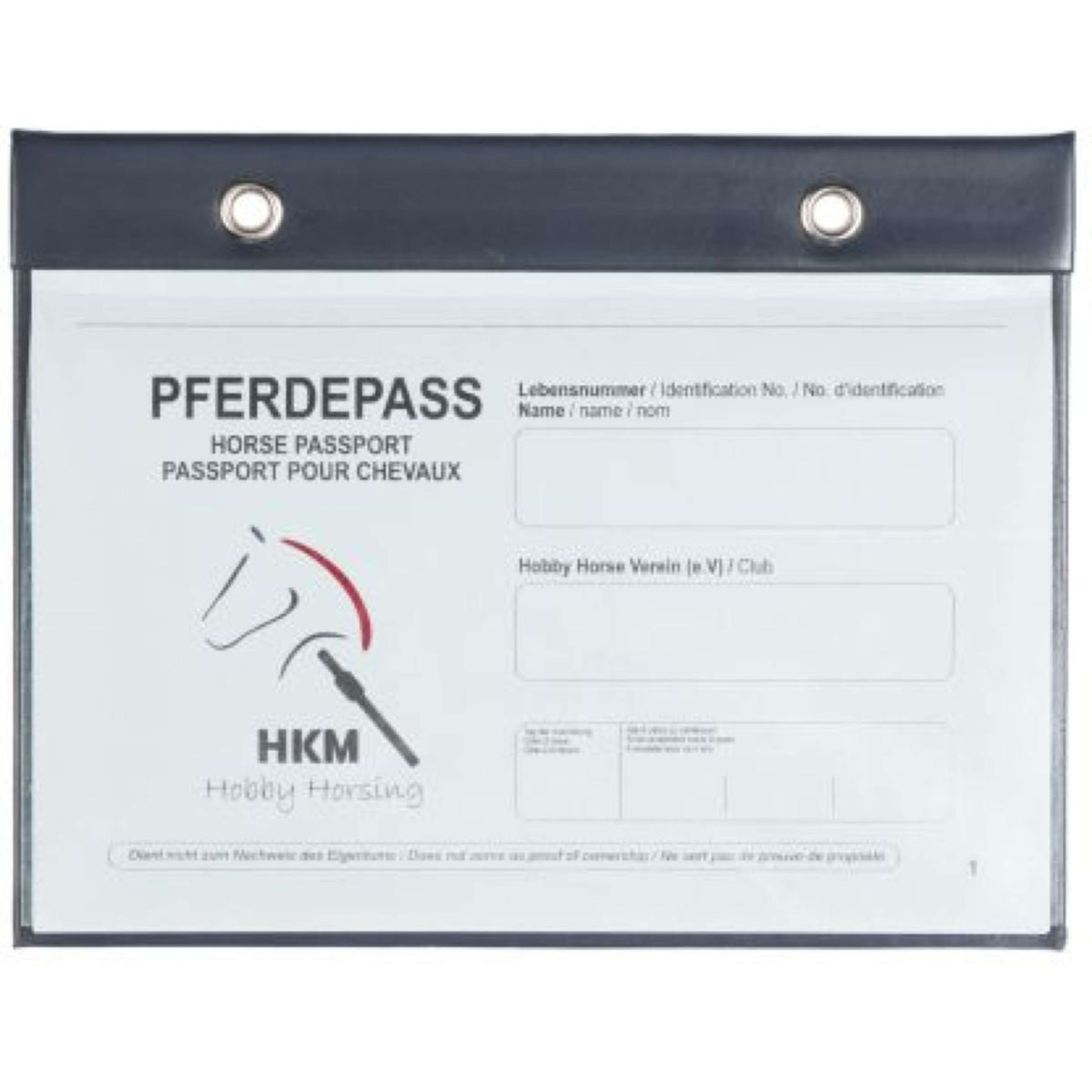 HKM Portapassaporto Hobby Horsing Blu scuro