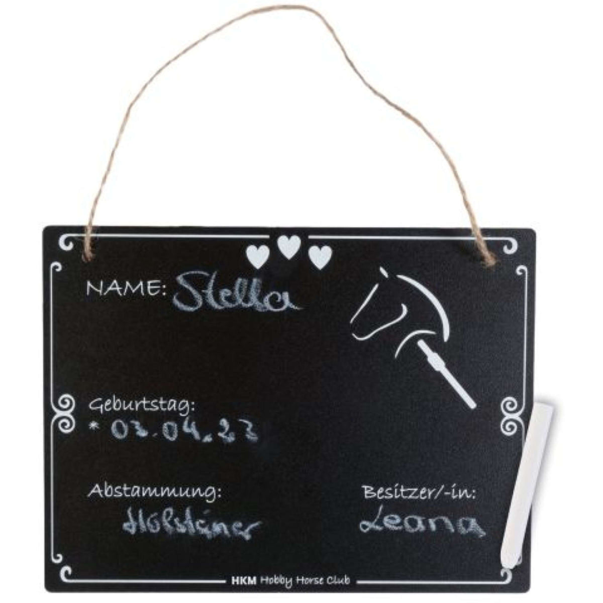 HKM Tabellone Stabile Hobby Horsing Nero