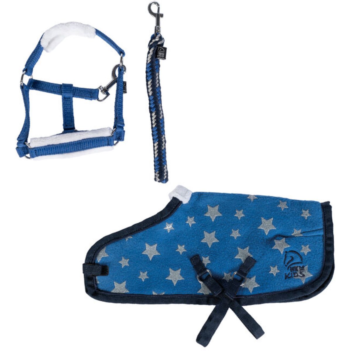 HKM Pony Peluche Starterset Blu