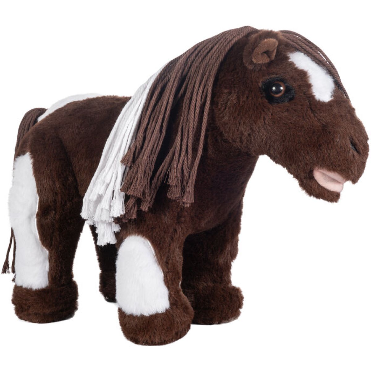 HKM Pony Peluche Pinto Marrone/Bianco