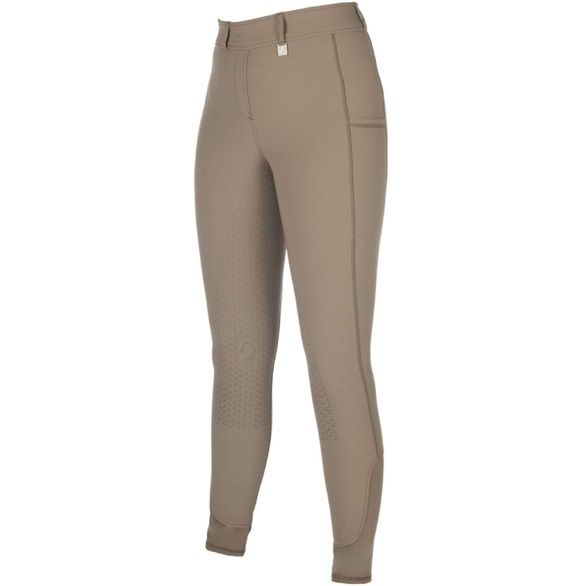 HKM Leggings da Equitazione Amalfi Full Grip Taupe
