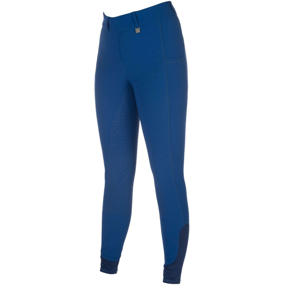 HKM Leggings da Equitazione Amalfi Full Grip Blu reale