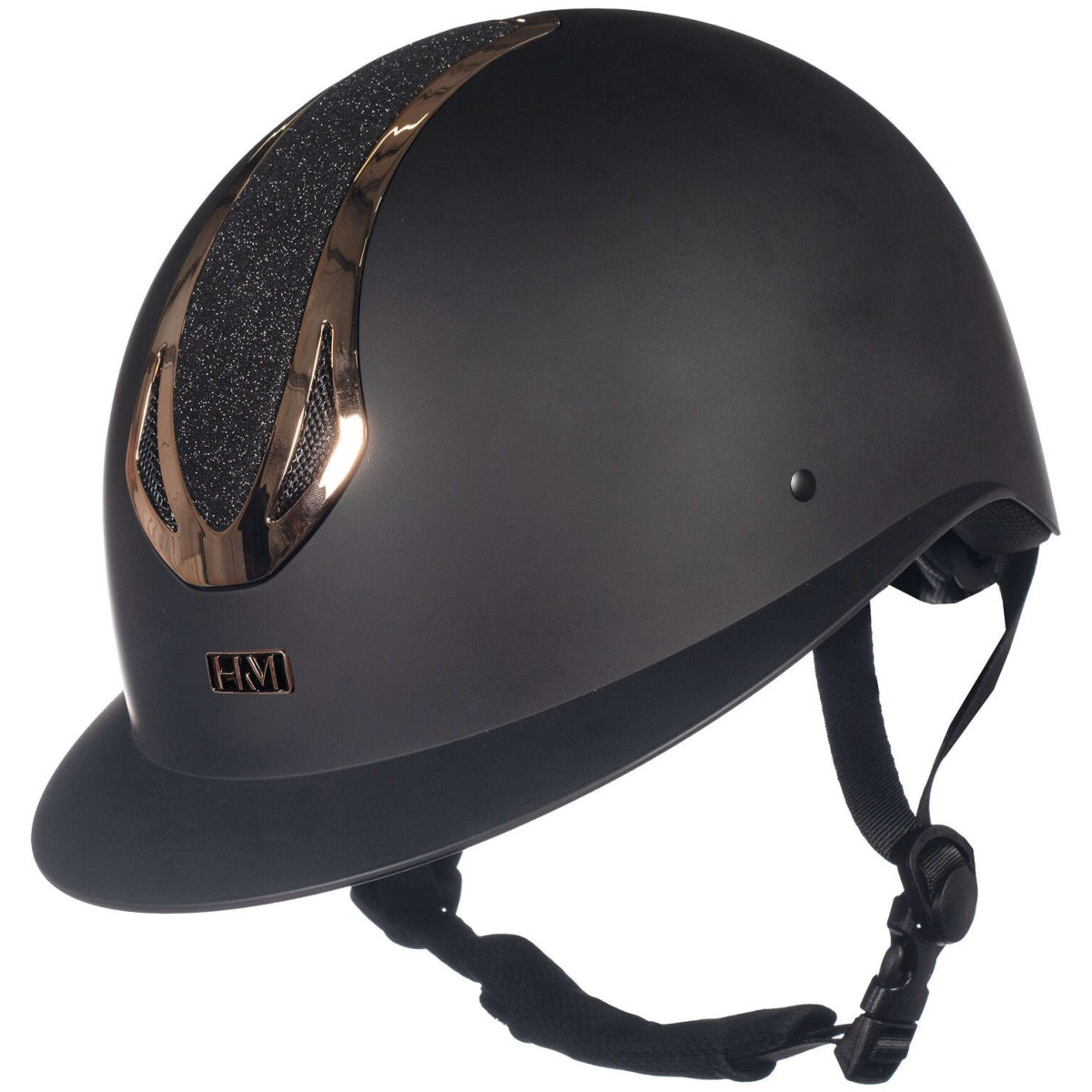 HKM Casco da equitazione Illusion Nero/Oro rosa